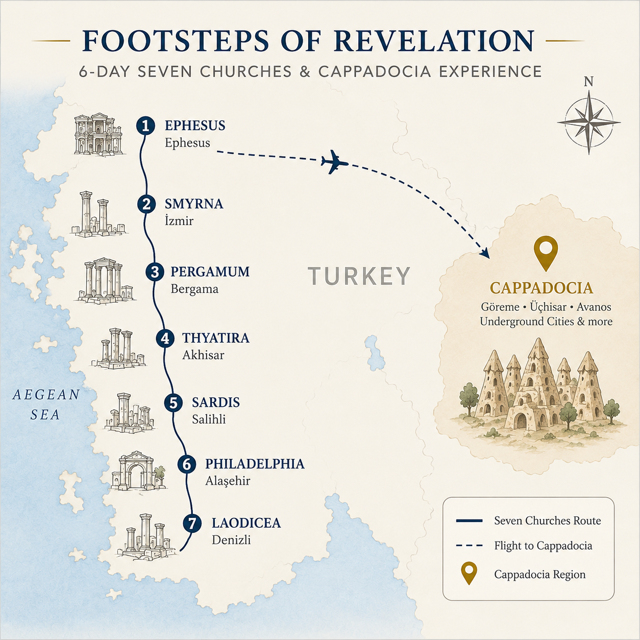 Tour route map
