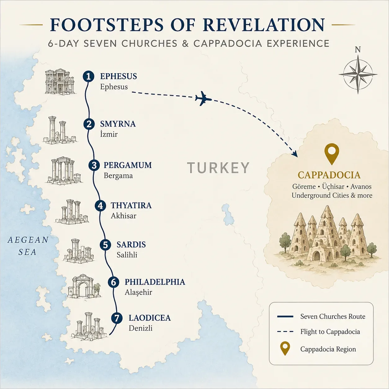 Tour route map