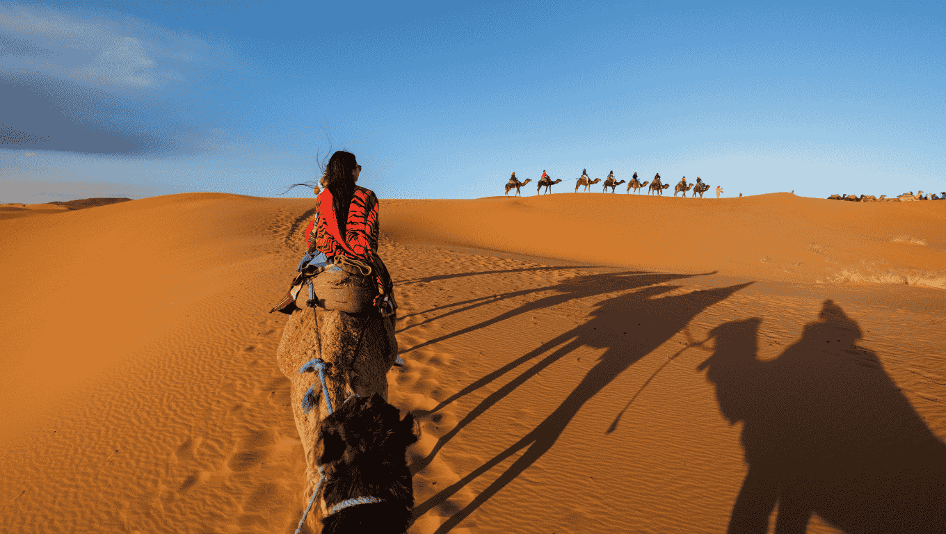 Camel Ride at the Desert Camp