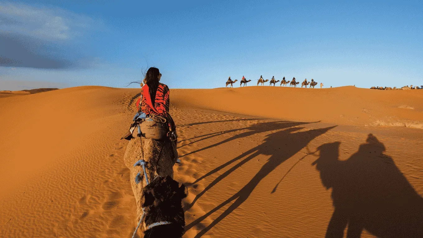 Camel Ride at the Desert Camp